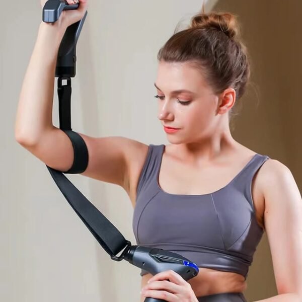 ⁦مسدس مساد المحمول بشاشة - massage gun LED screen & extended handle⁩ - الصورة ⁦7⁩