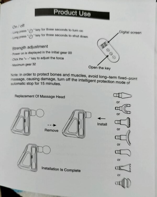 ⁦مسدس المساج المثلث Triangle Fascial Gun⁩ - الصورة ⁦11⁩