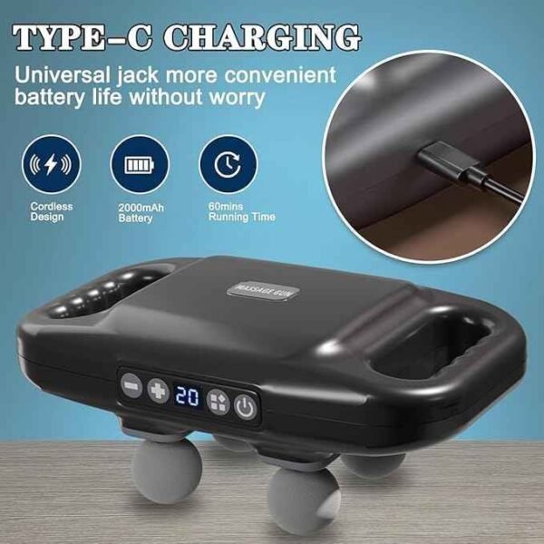 ⁦مسدس المساج - 4D Massage Gun Strong Power⁩ - الصورة ⁦3⁩