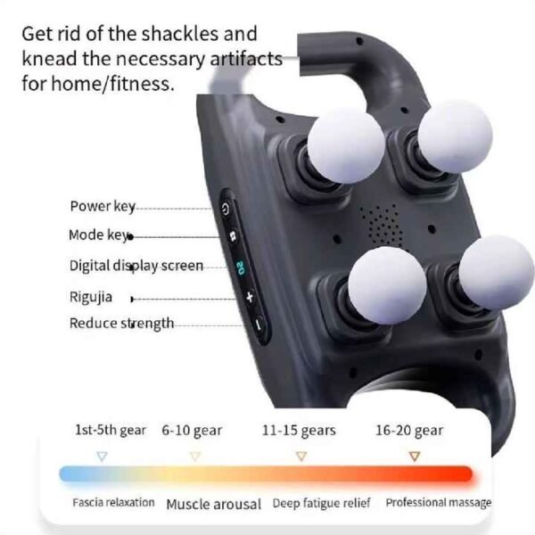 ⁦مسدس المساج - 4D Massage Gun Strong Power⁩ - الصورة ⁦4⁩