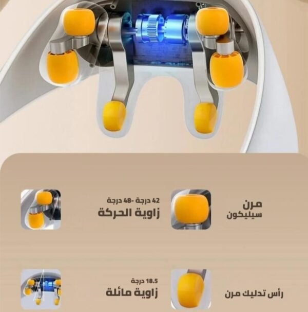 ⁦حزام مساج الضهر و الكتف بالزوائد - 5D shoulder and  back massager⁩ - الصورة ⁦8⁩